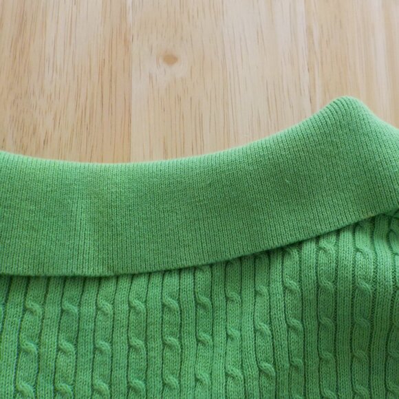 Crystal Kobe Sweater - Women - Small - Short Sleeve - Kelly Green - Vintage Y2K - Picture 3 of 6